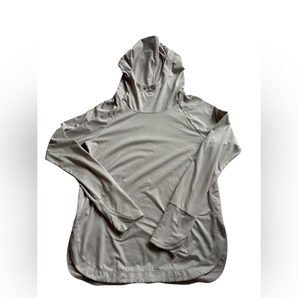 Athleta modal Pull Over Hoodie | purple/grey | medium long sleeve - Picture 1 of 4